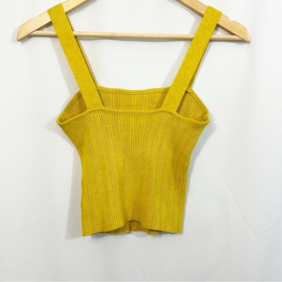 Weekend Los Angeles Glazed Yellow Knit Tank Top - Picture 6 of 9